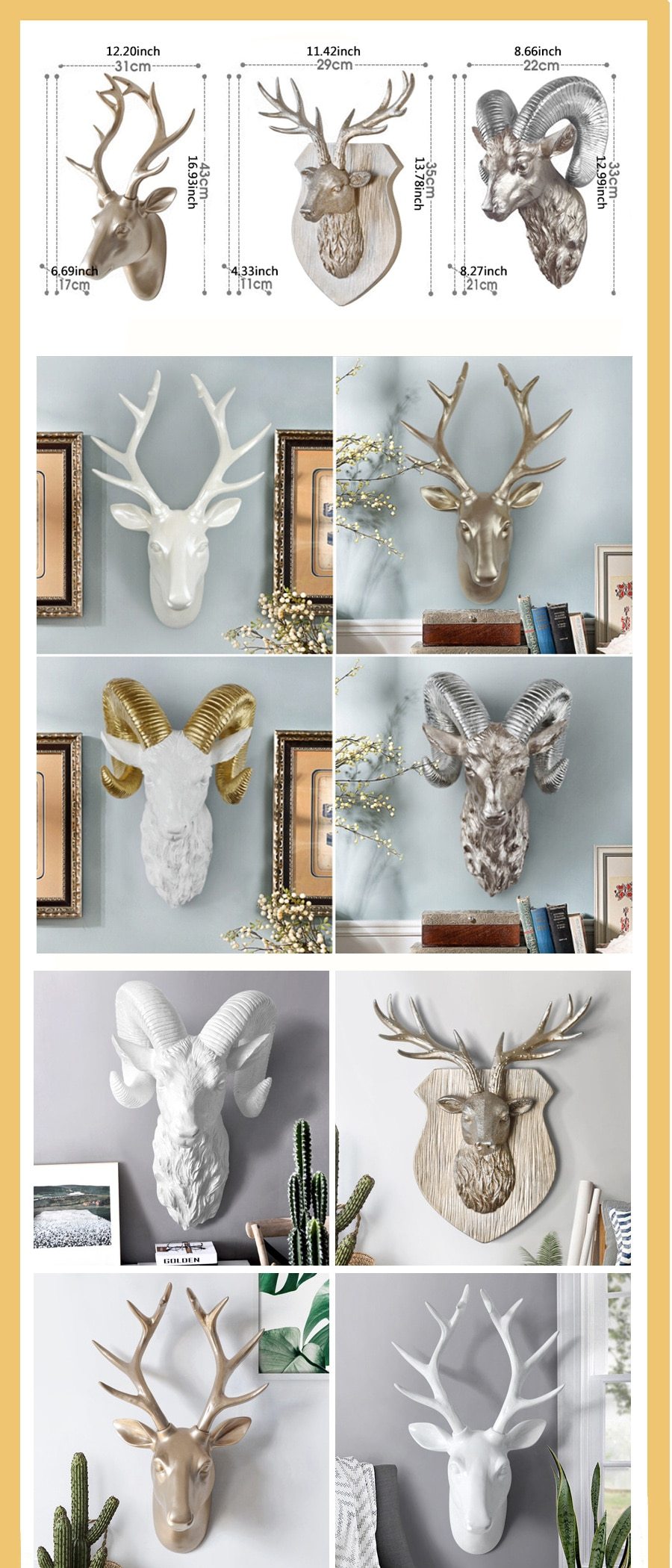 European Animal Head for Walls - Shop The Deals
