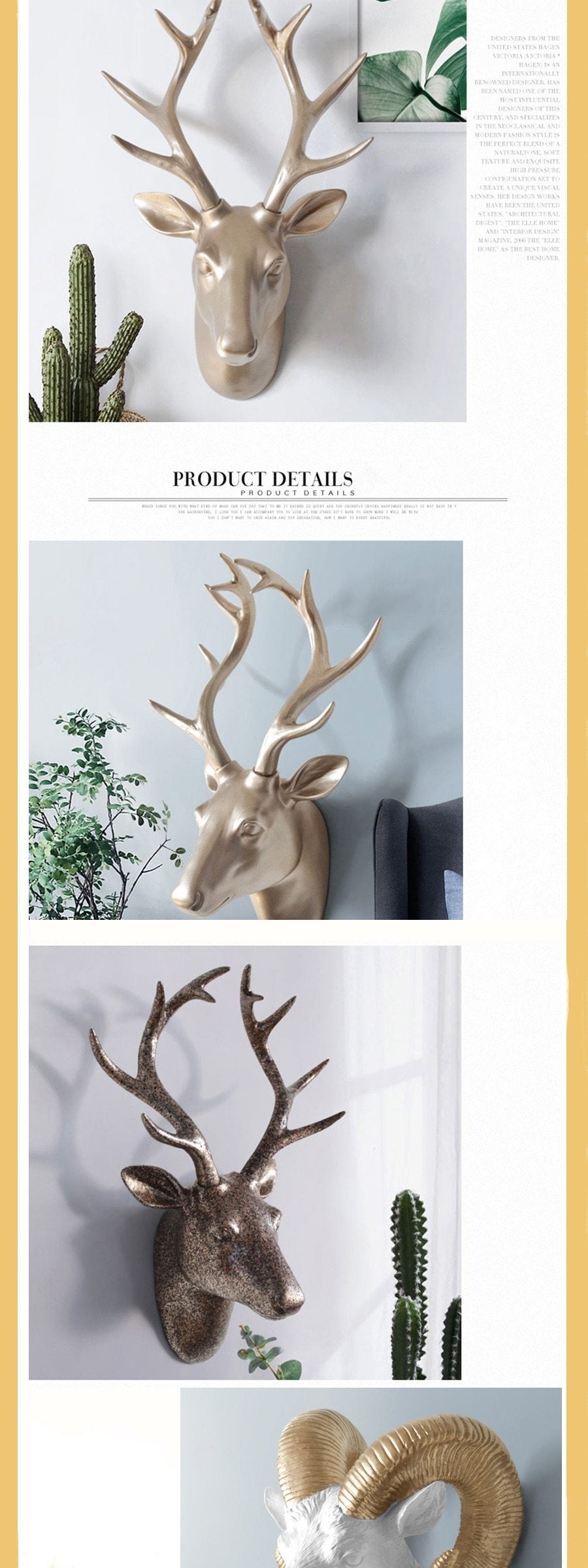 European Animal Head for Walls - Shop The Deals