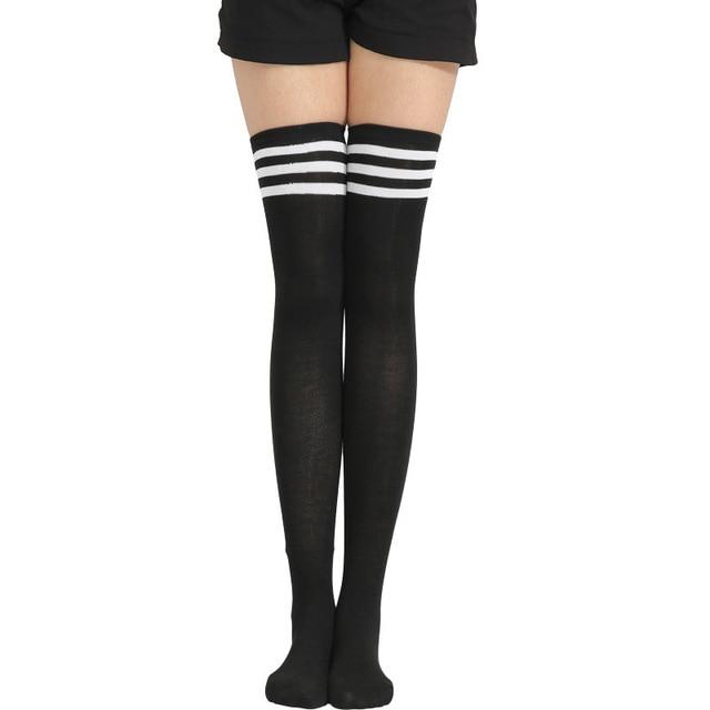 Winter Sexy Knee High Socks Striped - Shop The Deals
