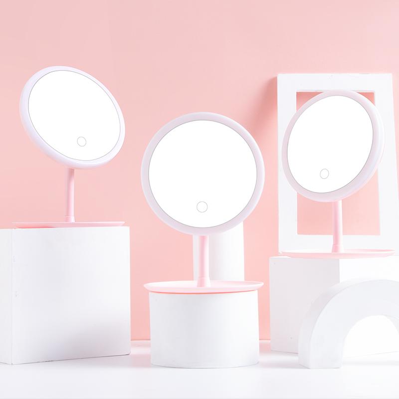 Folding Magnifying Lighted Makeup Mirror