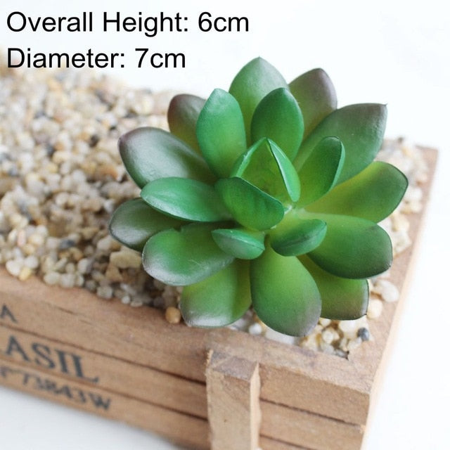 Green Mini Bonsai Artificial Succulents Plants