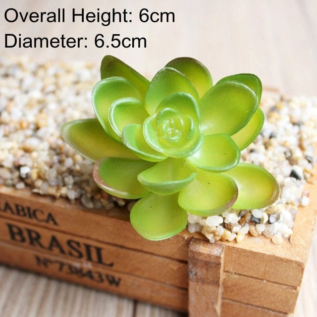 Green Mini Bonsai Artificial Succulents Plants