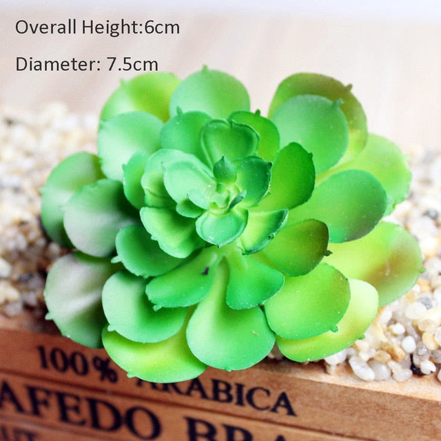 Green Mini Bonsai Artificial Succulents Plants