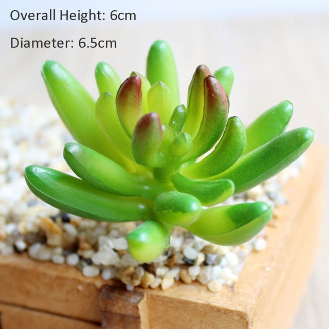Green Mini Bonsai Artificial Succulents Plants