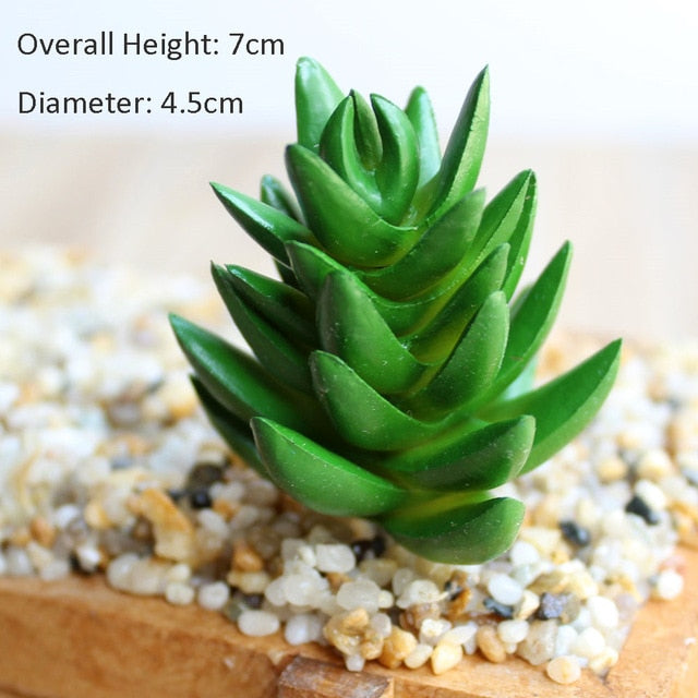 Green Mini Bonsai Artificial Succulents Plants