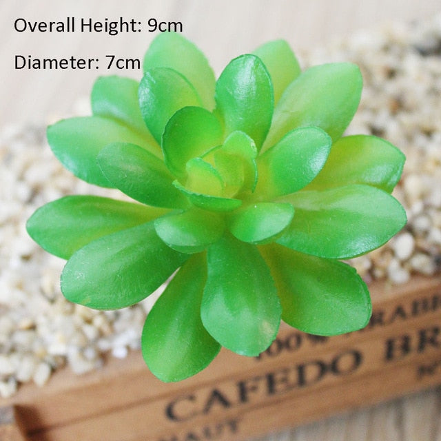 Green Mini Bonsai Artificial Succulents Plants