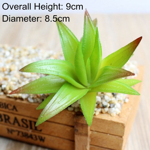 Green Mini Bonsai Artificial Succulents Plants