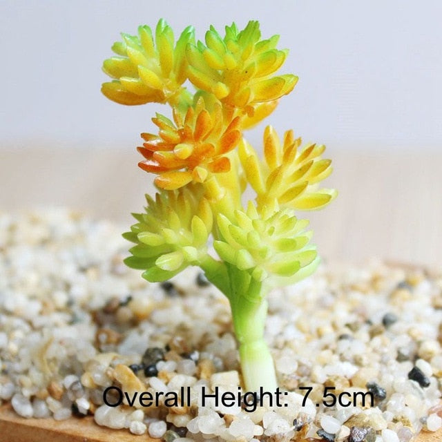 Green Mini Bonsai Artificial Succulents Plants