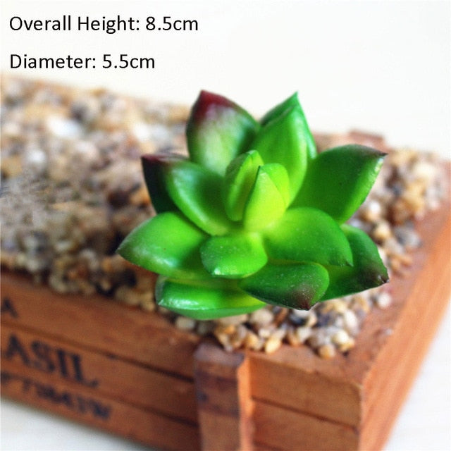 Green Mini Bonsai Artificial Succulents Plants