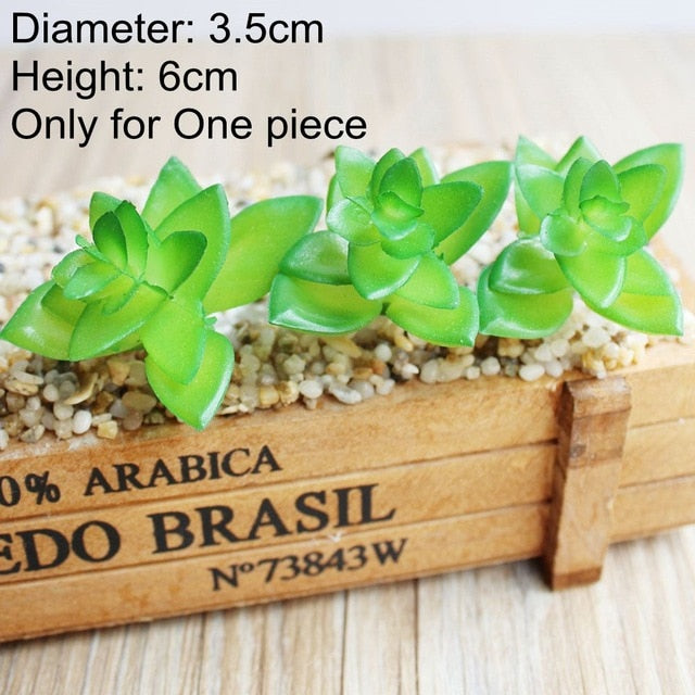 Green Mini Bonsai Artificial Succulents Plants