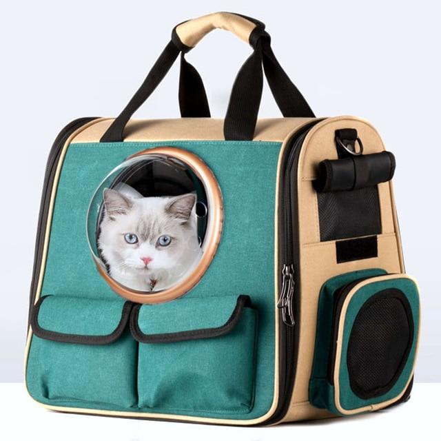 Foldable astronaut transport travel capsule for your pet!