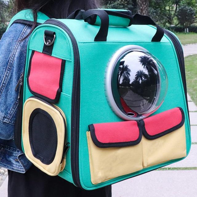 Foldable astronaut transport travel capsule for your pet!