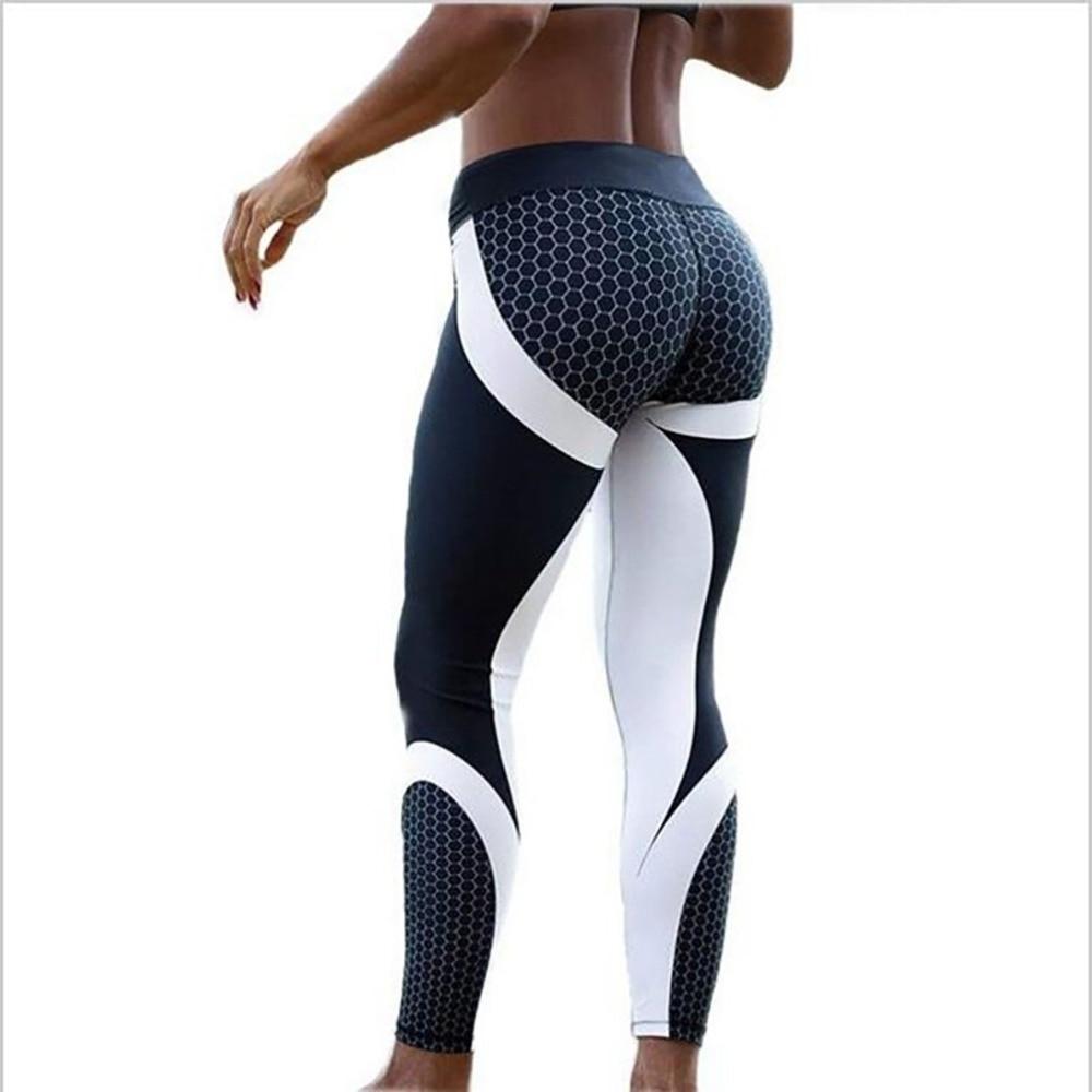 Mesh Pattern Print Leggings fitness - Shop The Deals