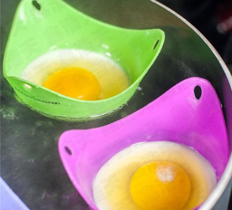 4Pcs Silicone Egg Poacher