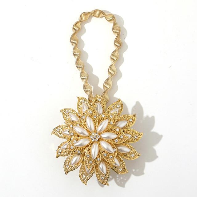 Flower Shaped Magnet Curtain Tieback