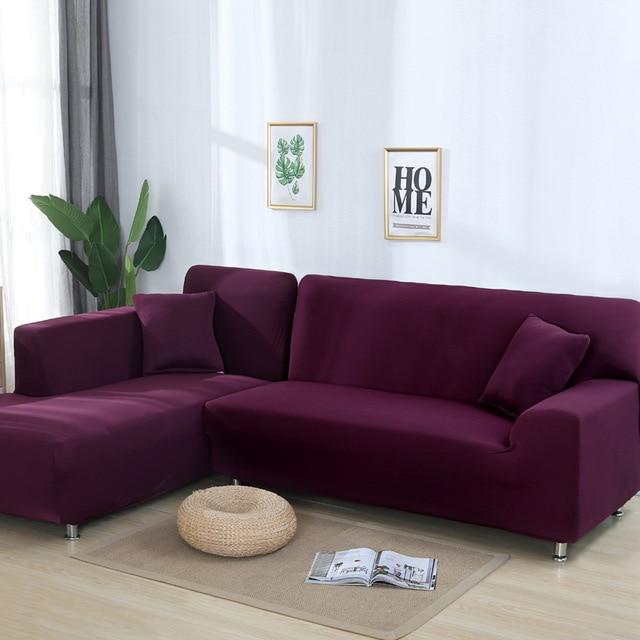 solid color corner sofa covers