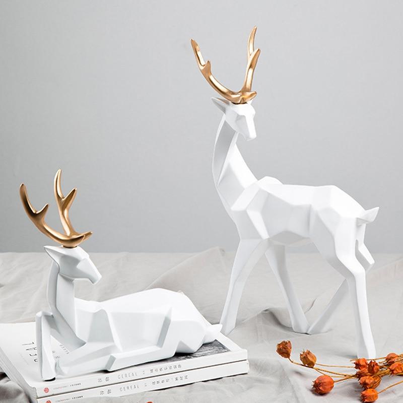Nordic Style gift 3D Solid Geometry Lucky Deer - Shop The Deals