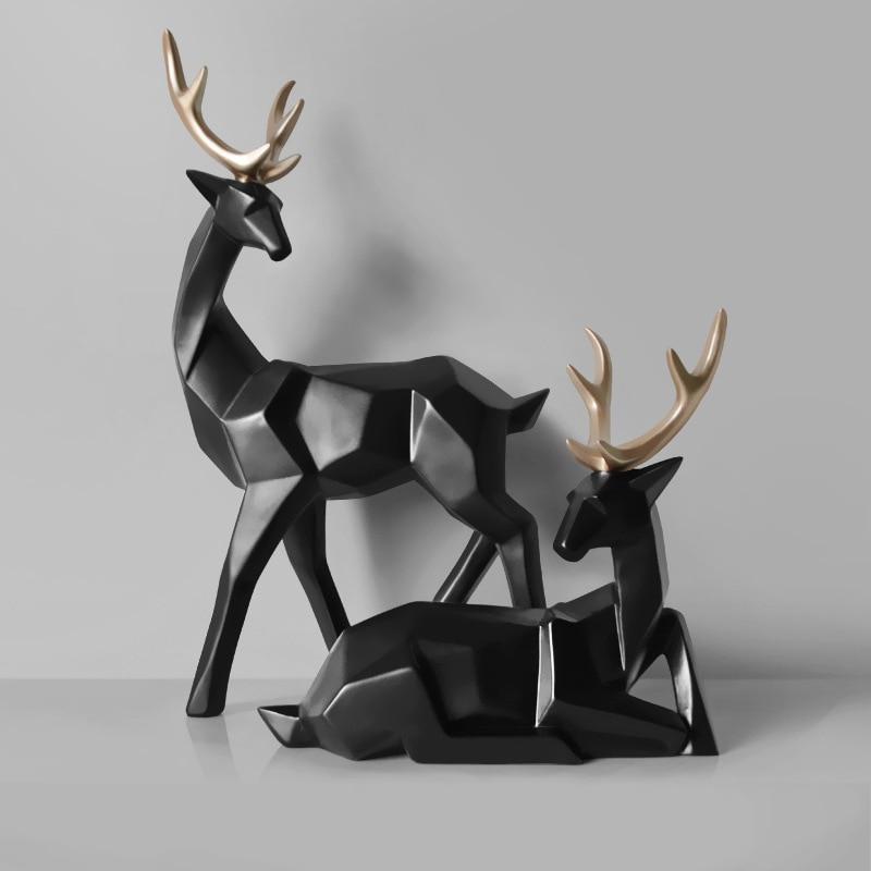 Nordic Style gift 3D Solid Geometry Lucky Deer - Shop The Deals