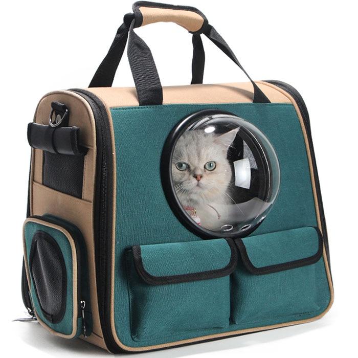 Foldable astronaut transport travel capsule for your pet!