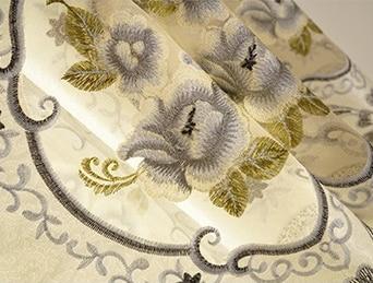 European Hollow Embroidery Semi-shading Curtains