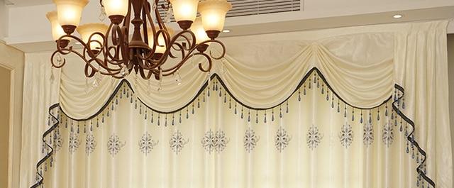 European Hollow Embroidery Semi-shading Curtains