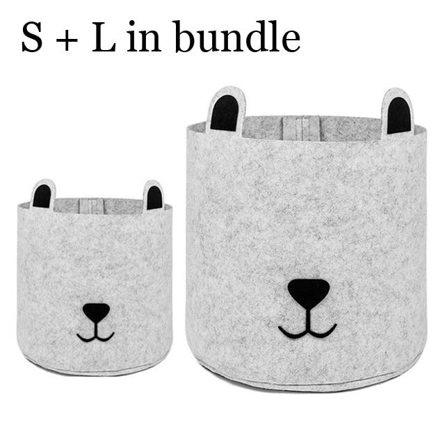 Felt Fabric Laundry Basket