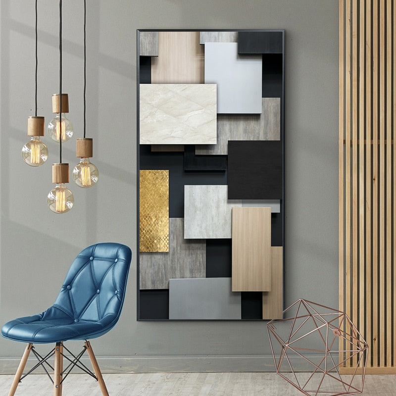 Pictures Square Black Home Wall Art
