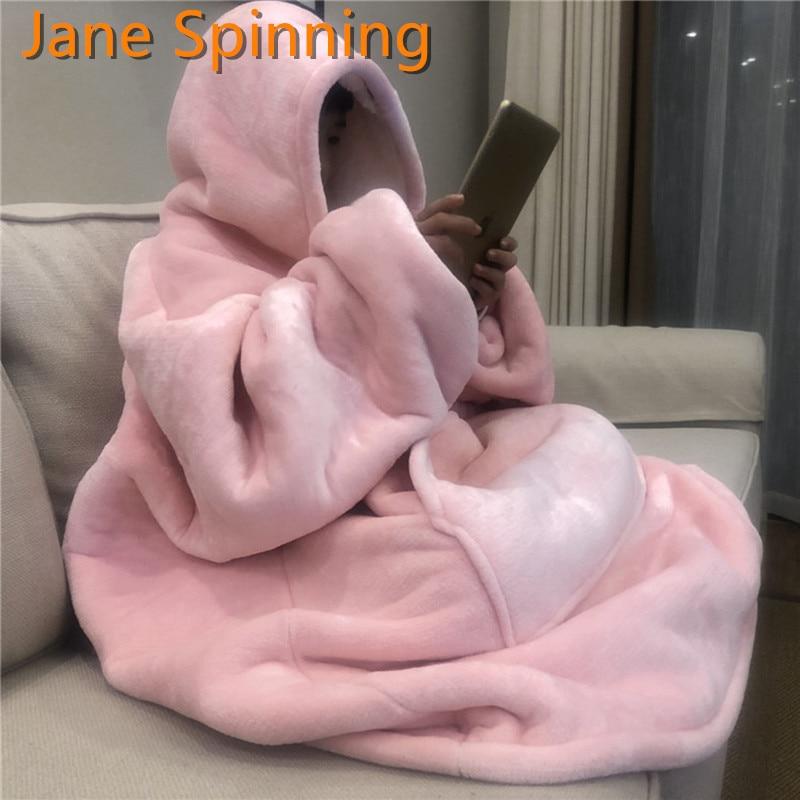 Warm thick Hooded Sweater Blanket