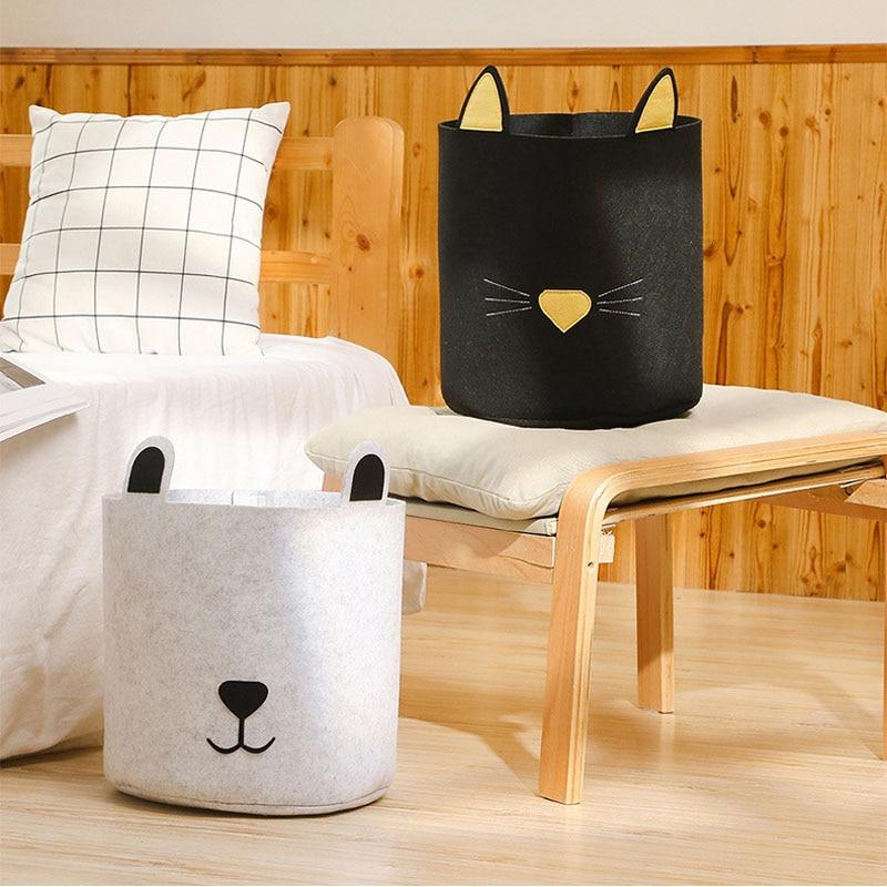 Felt Fabric Laundry Basket