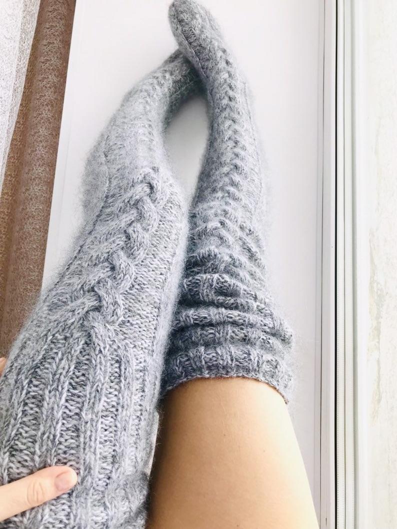 Warm Thigh High Socks For Girls