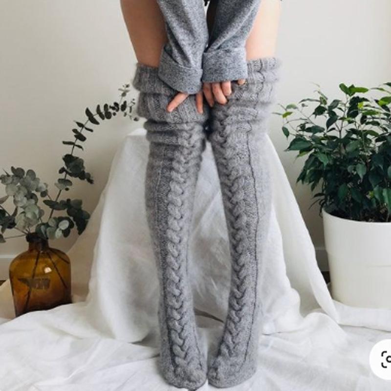 Warm Thigh High Socks For Girls