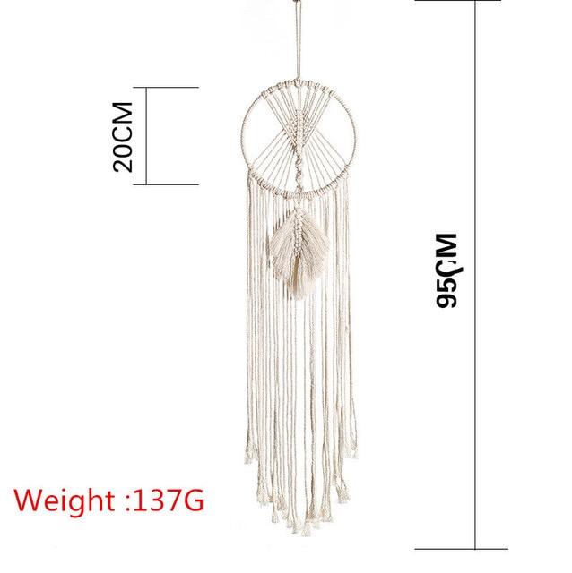 Nordic Star Moon Macrame Dream Catcher