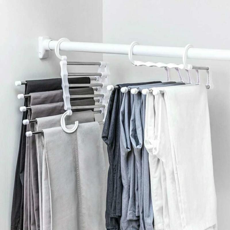 Stainless Steel 5-in-1 Portable Pants Hanger