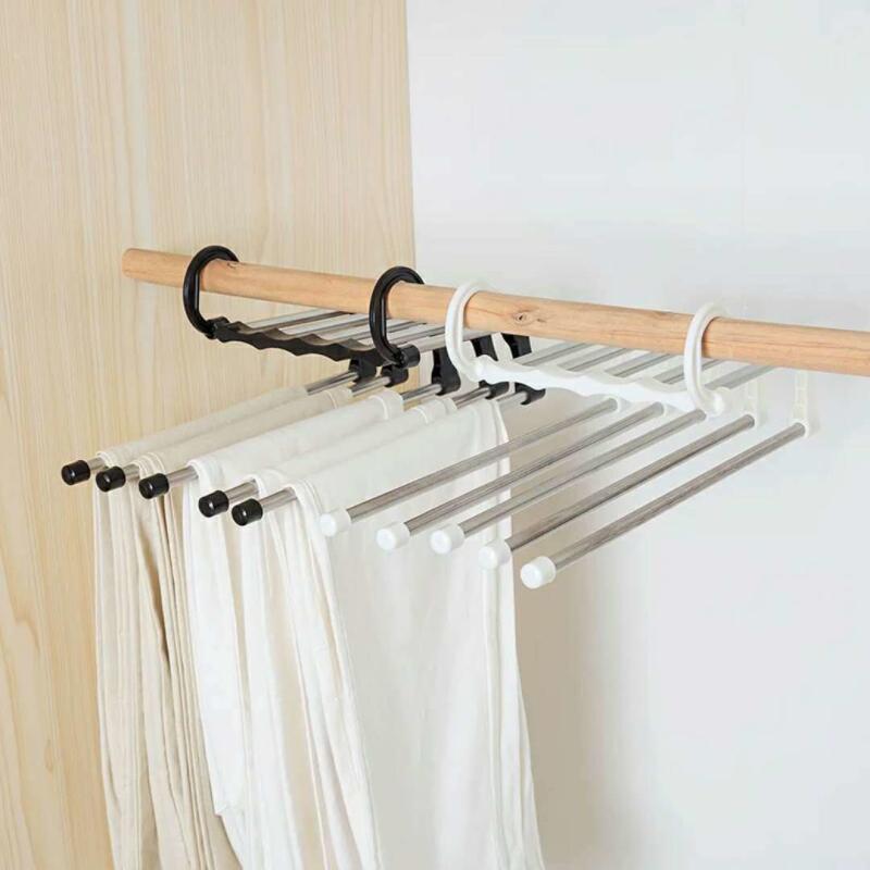 Stainless Steel 5-in-1 Portable Pants Hanger