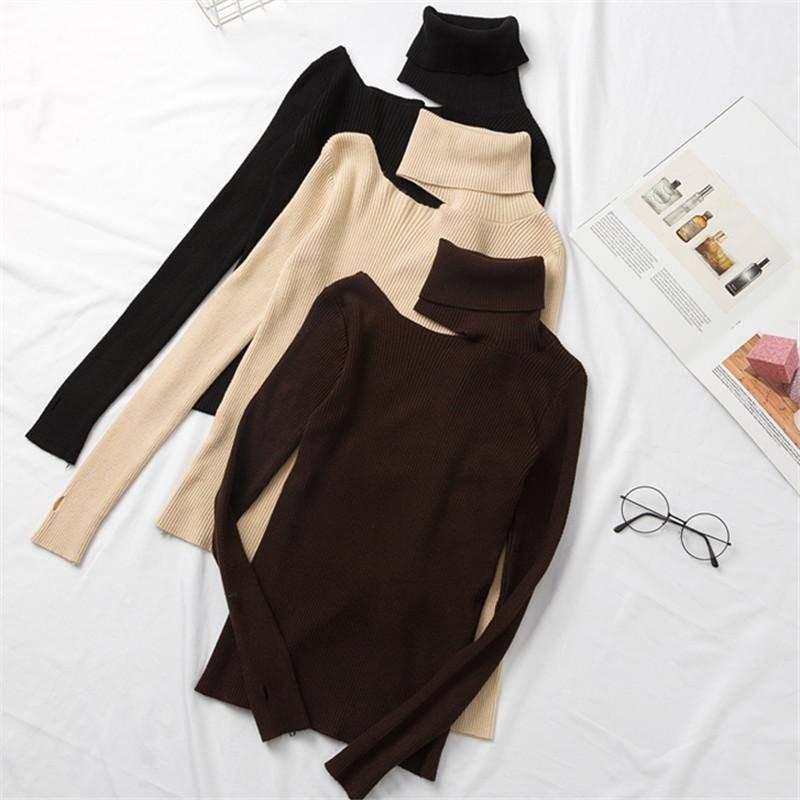 Knitted Women Sweater Sexy Off Shoulder