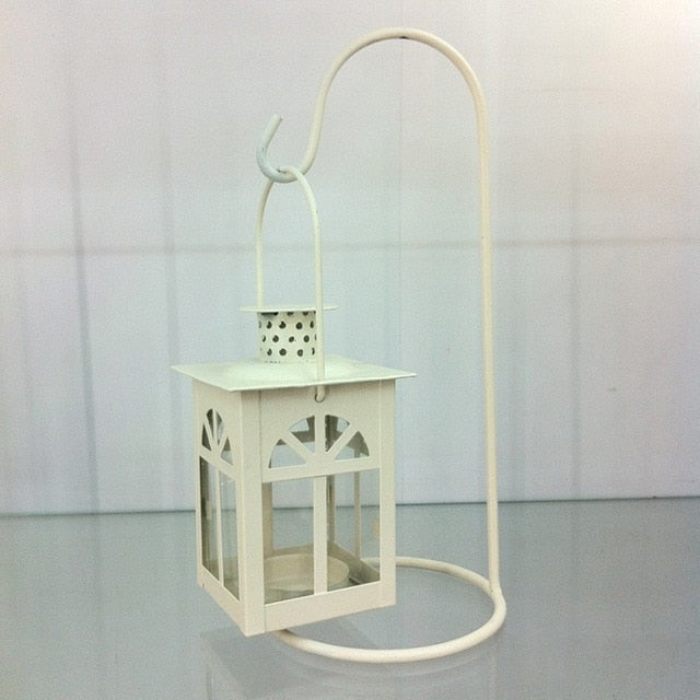 Iron Candlestick Lantern Home Decor