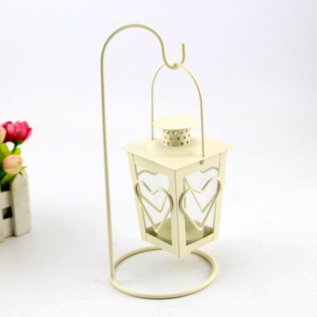 Iron Candlestick Lantern Home Decor