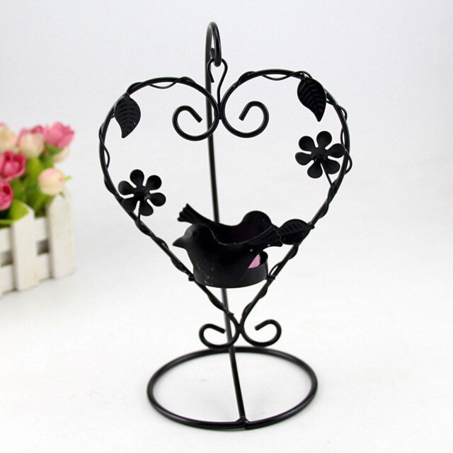Iron Candlestick Lantern Home Decor