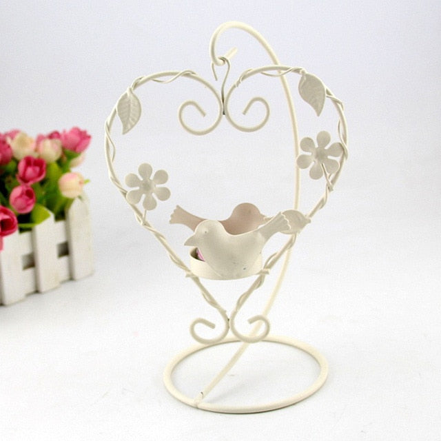 Iron Candlestick Lantern Home Decor