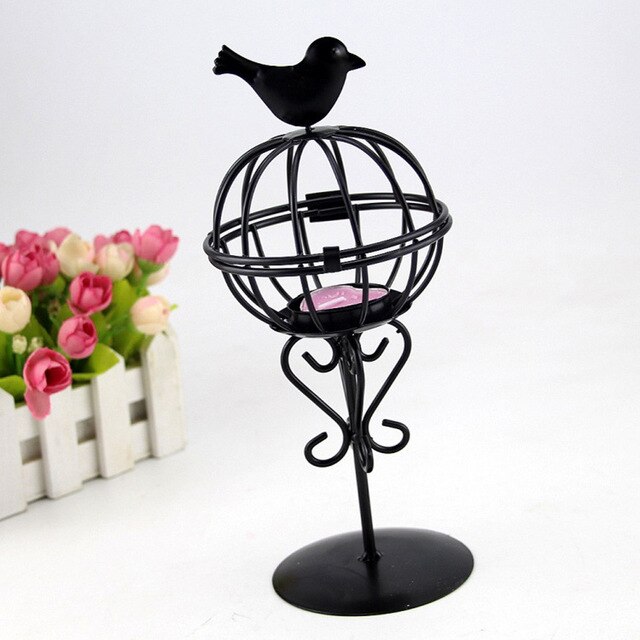 Iron Candlestick Lantern Home Decor