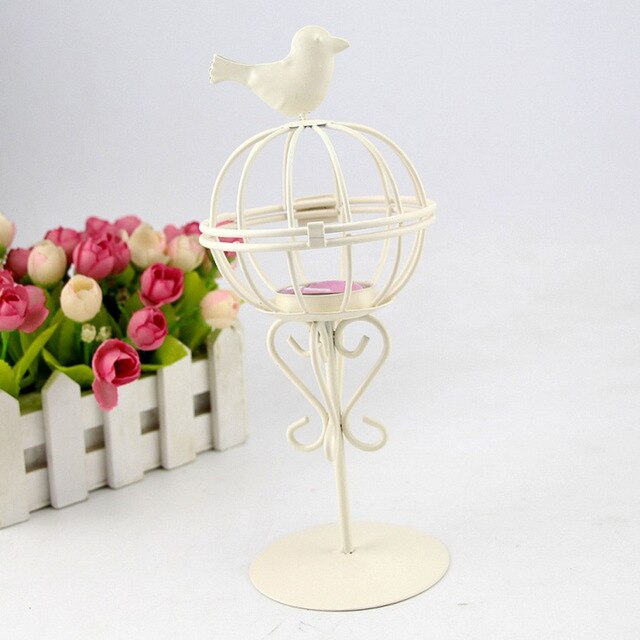 Iron Candlestick Lantern Home Decor