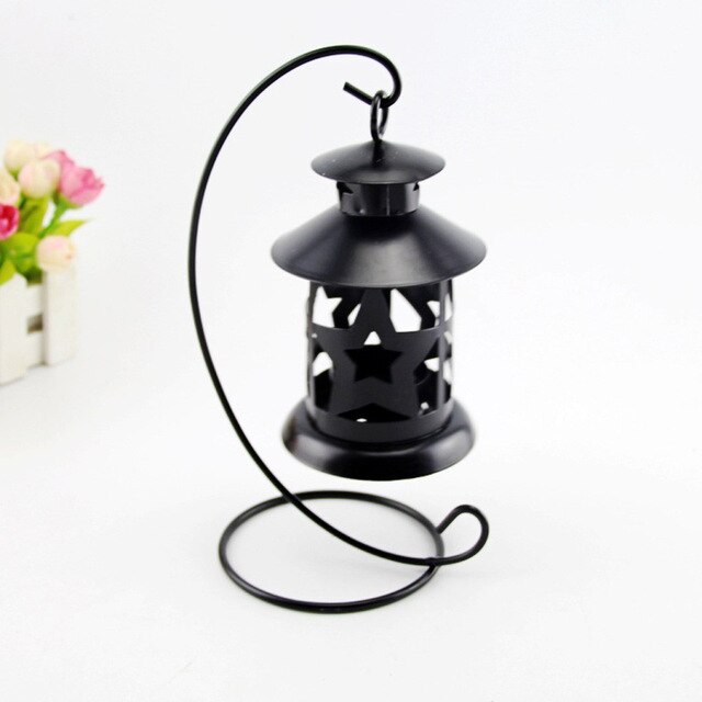 Iron Candlestick Lantern Home Decor