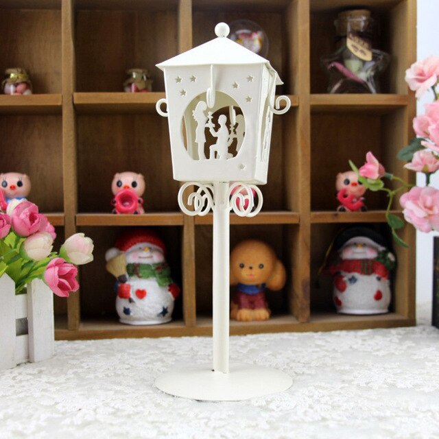 Iron Candlestick Lantern Home Decor